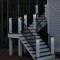 Your outdoor stairway can also be this gorgeous, and safe, when you purchase and install solar deck post cap lights, with volume discounts and free shipping at Natures Solar Lights.