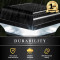 Black solar fence post cap lights are made from durable cast aluminum, are weather resistant, and have a one year warranty.