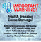 Always drain and clean your solar powered fountain for the winter, and store indoors.