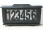 Solar house number address light will hold up to 6 home address numbers.