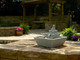 This Zen solar fountain must be set in full sun to optimize the amount of sunlight that will operate the fountain.