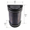 Sized at 4.8 inches Wide x 3.74 inches Deep x 9.44 inches High, this gorgeous cascading up and down light will fit on your columns, posts, walls and sides of your garage or storage shed.