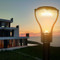 Solar pole light is ideal for residential homes for yard lights, path lights and driveway lights with its 10 year life span.