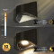 Solar deck rail lights include 3000K Warm White LED, with 10 lumens of light output.