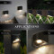 Solar deck rail lights can be installed on the wall next to your steps for amazing additional safety, onto your fence, deck railing, walls and boat dock.