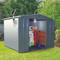 Solar panel can be mounted on most exterior materials, such as metal, wood, brick or plastic.