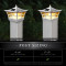 Solar deck post lights will fit actual 4x4 and 5x5 deck and fence posts, the post cap will fit your 5x5 posts right out of the box, and the solar cap light will fit your 4x4 posts when you use the included 4.1/16 x 4 1/16 mounting base adapter.
