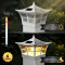 5x5 Solar post cap lights have 3000K Warm Yellow LED, with 6 lumens of light output, and a light duration of up to 12 hours.