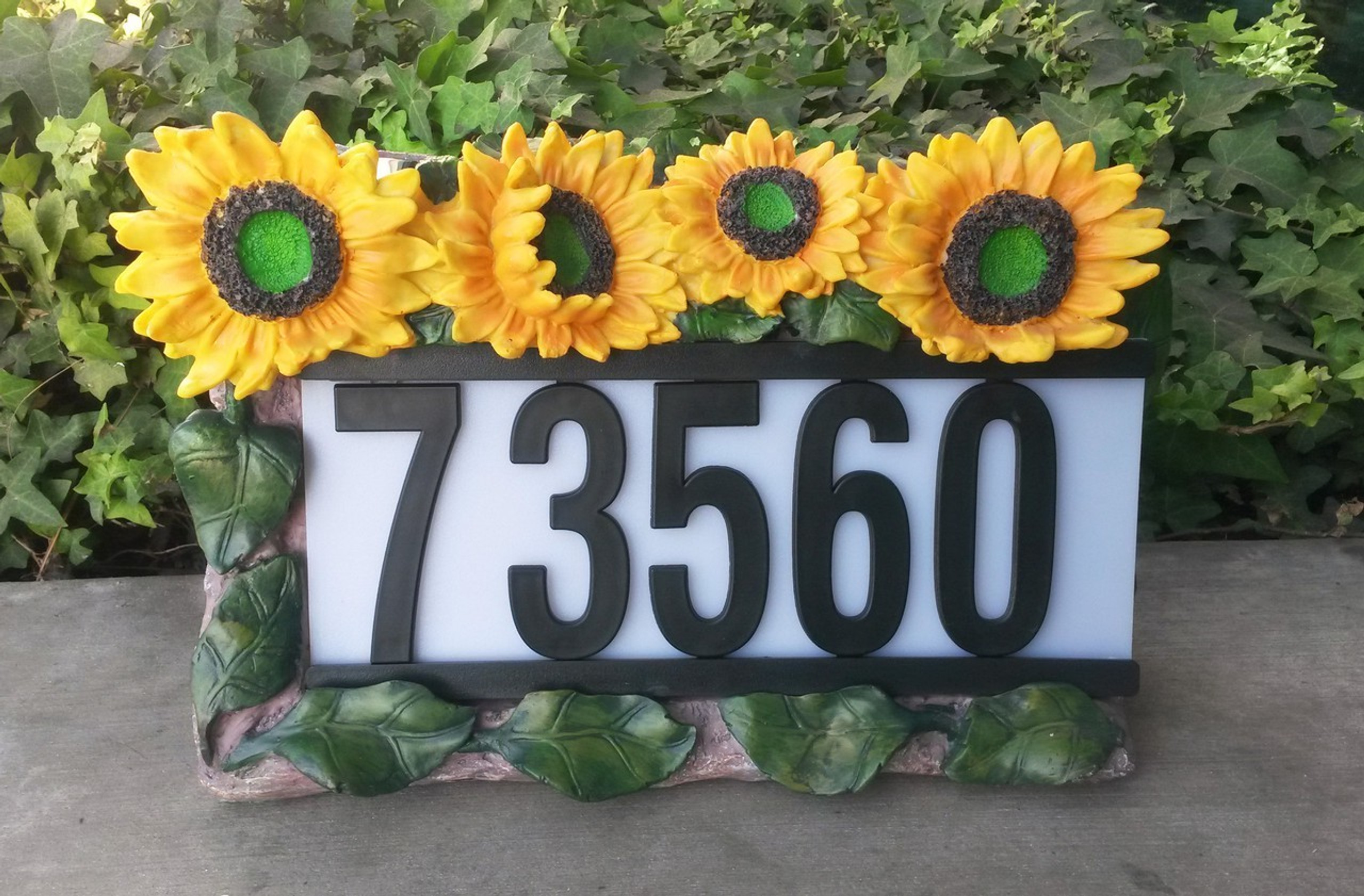 Solar Address Lights Solar House Number Frog Address Sign