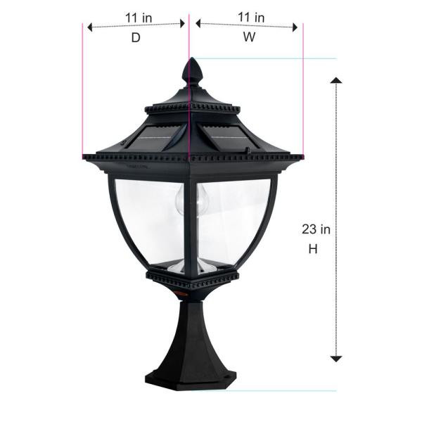 Solar Lamp Post Light Pagoda Solar Carriage Lantern Gama Sonic