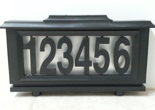 Solar house number address light will hold up to 6 home address numbers.