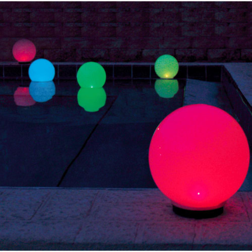 Solar magic globe pool light will give you color changing fun all night long..