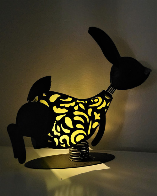 Bunny Rabbit Solar Light Named Sprinter | 18 Inches Long