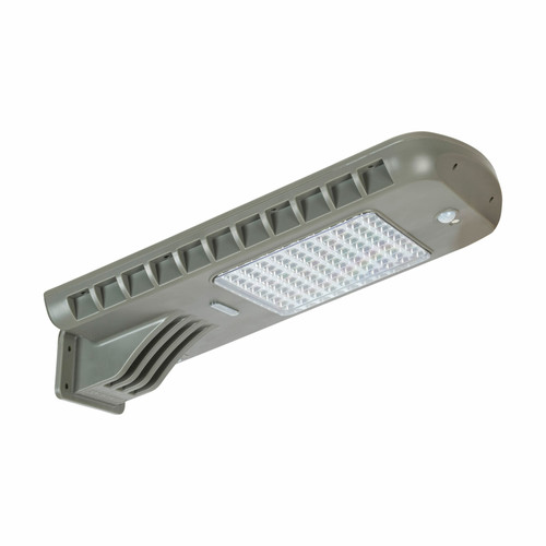 Solar motion sensor light includes a timer, and has two modes of operation, On Mode or PIR Mode.