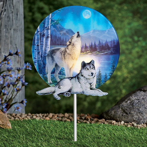Puppy Dog Solar Light | Blue LED | Solar Animal Garden Light
