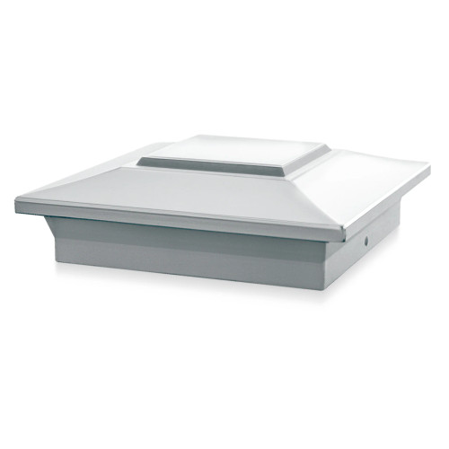 Aluminum deck post caps can be used when you prefer to not having solar lighting on every one of your deck posts, and will match our SLX772W Oxford solar post cap lights for a great look to complete your deck.