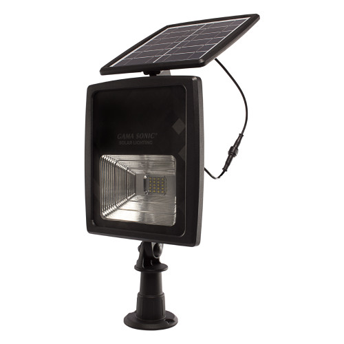 Commercial solar powered spot lights have a powerful 3.7W 4000mAh Lithium Ion battery to give you up to 20 hours of light on a full charge.