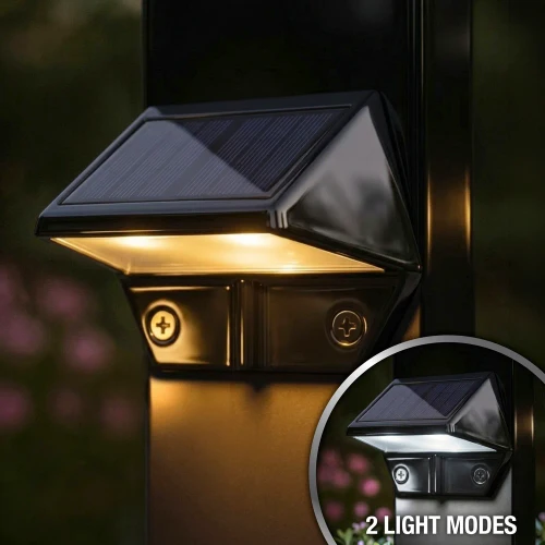 Solar deck rail lights and marine dock lighting have dual color LED for you to choose either a 3000K Warm lighting or 5000K Cool White lighting for your home or dock.