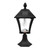 Solar column lantern can easily be installed on any flat surface, including brick.