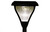 Gama Sonic Path Light Fixture is 6.5 inches with real glass lenses.