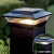 5x5 solar deck post lights are made from powder coated Black aluminum, and include Dual Color LED.