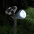 Solar powered spotlight is made from Black powder coated cast aluminum, with a glass lens, and is ideal for adding security lighting to your property..