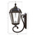 Solar carriage lantern is sized at 8.75 x 8.75 x 21 inches high installed onto your vertical surface, the wall mount plate is 12 inches High x 5.5 inches Wide.