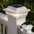White solar post cap lights look great on your deck with either the Warm White or Cool White solar lighting. NOTE: this image shows this same solar fixture with the 4x4 adapter installed, rather than the adapter installed to fit your 4.5x4.5 Trex posts.