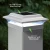 4.5 solar post cap lights include a custom adapter, sized at 4.7 x 4.7, to replace the 4x4 adapter that comes with the light fixture. Review the installation instructions under the Product Description.