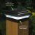 4.5 solar deck post cap lights include 4.7x4.7 adapters that will fit over your Trex sleeve.s The existing 4x4 adapter must be removed, and the custom adapter installed per instructions shown in the Product Description, for the post cap lights to fit properly.