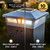 Solar fence post cap lights include 3000K Warm White LED and 5000K Cool White LED, and will stay lit for up to 12 hours with 10 lumens of  light output.