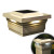 5x5 Solar deck post cap lights are made from non-fading and non-yellowing PVC Vinyl for beauty and durability.