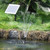 DIY Solar water fountain pump kit, with backup battery, can be used to convert your electric fountain to solar, or to create your own stunning waterfall.