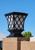 Solar column lantern has a classic design, with an overall size installed of 9.25 x 9.25 x 13 3/8 inches high.
