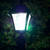 Solar pole light has 130 lumens of Bright White 6000K light output, for up to 10 hours with a fully charged battery.