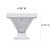 Solar fence post cap lights are a high profile design sized at 4.38 x 4.38 x 4.75 high.