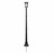 Solar lamp post light includes an EZ Anchor for security, stability and straight ground installation.