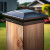 Black aluminum deck post caps are made from powder coated cast aluminum, with a Black finish.