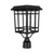 Upgraded Grand Prairie solar carriage lamp looks even better from a side angle.