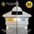 Bright solar post cap lights include 3000K Warm White LED and 5000K Cool White LED, with 50 lumens of light output, the brightest solar cap light available from Classy Caps.