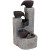 Aged, yet modern, enjoy the look and sound of the Tiered Aged Vessels solar powered cascade fountain, with 4 separate tiers of joy.