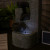 Purchase of solar powered fountain includes LED lights with 12.5 lumens and 9000K White LED, place in bottom vessel for best presentation.