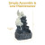 Solar cascade fountain bottom basin is 13 inches long with a depth of 3 inches, large enough to hold 2 gallons of water.