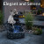 Angel solar powered cascade fountain is an elegant and serene addition to your entrance, garden or patio.