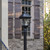Solar Coach Light, with 3 Inch Fitter Pole, includes a Trio of bulbs in a Candelabra design. (Pole is not included unless option is checked.)