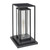 Outdoor Solar Table Lantern - Modern Open Design - Edison Bulb