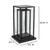 Solar table lantern is a great size for your patio tabletop at 9.50 W x 16.94 D x 9.50 H in inches.