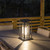 Outdoor Solar Table Lantern - Modern Open Design - Edison Bulb