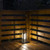 Outdoor Solar Table Lantern - Modern Open Design - Edison Bulb