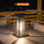 Outdoor Solar Table Lantern - Modern Open Design - Edison Bulb